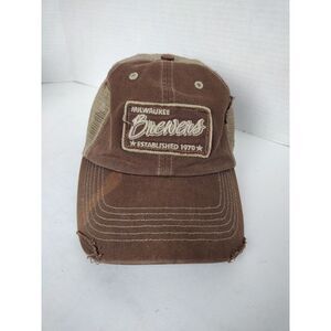 Vintage MLB Milwaukee Brewers Twins Enterprise Snapback Hat